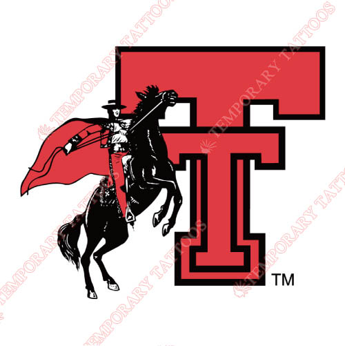 Texas Tech Red Raiders Customize Temporary Tattoos Stickers NO.6556